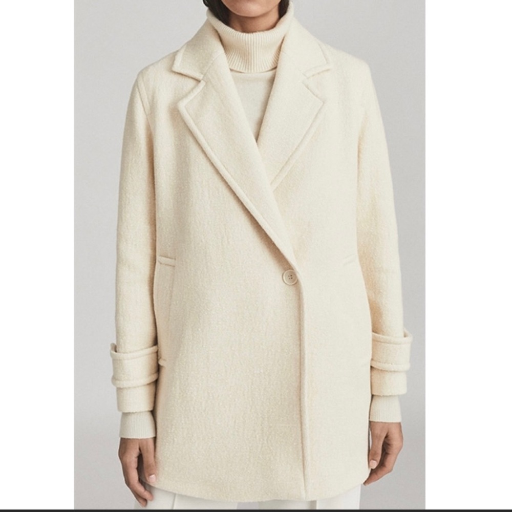 Reiss Cream Pea Coat